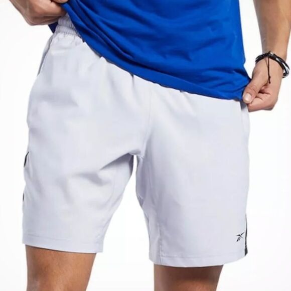 Reebok Men's Gray Woven Shorts - Picture 1 of 3
